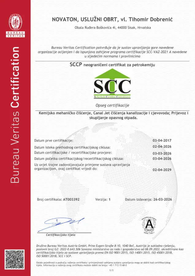 E Certificate AT003392 Novaton CRO